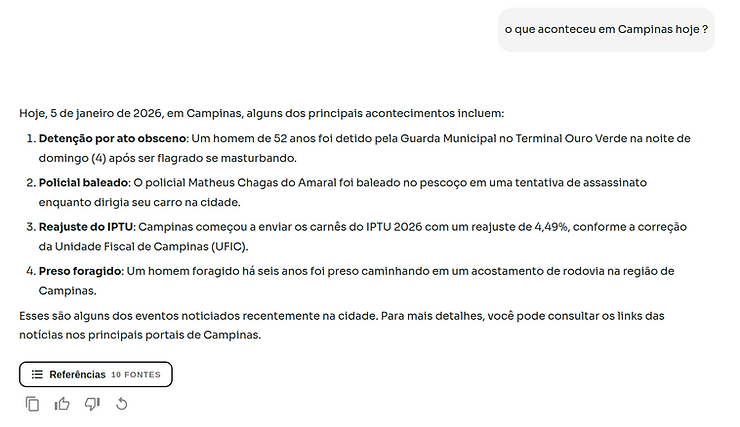 New Sabiazinho-4 response
